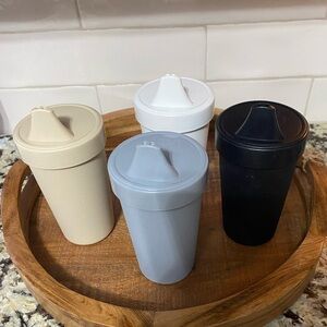 Amazon Sippy Cups Neutral Colors No Spill set of 4